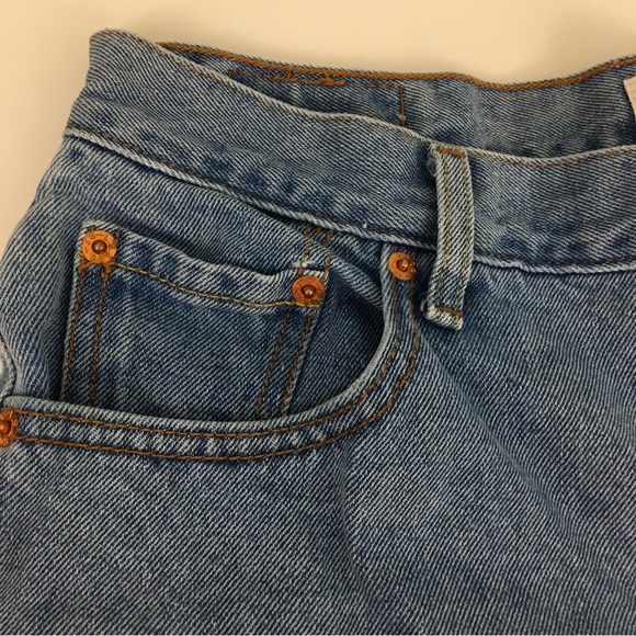 Levi’s 550 Y2K 90’s High Waist Mom Shorts Light Wash Size 12 - Picture 3 of 6